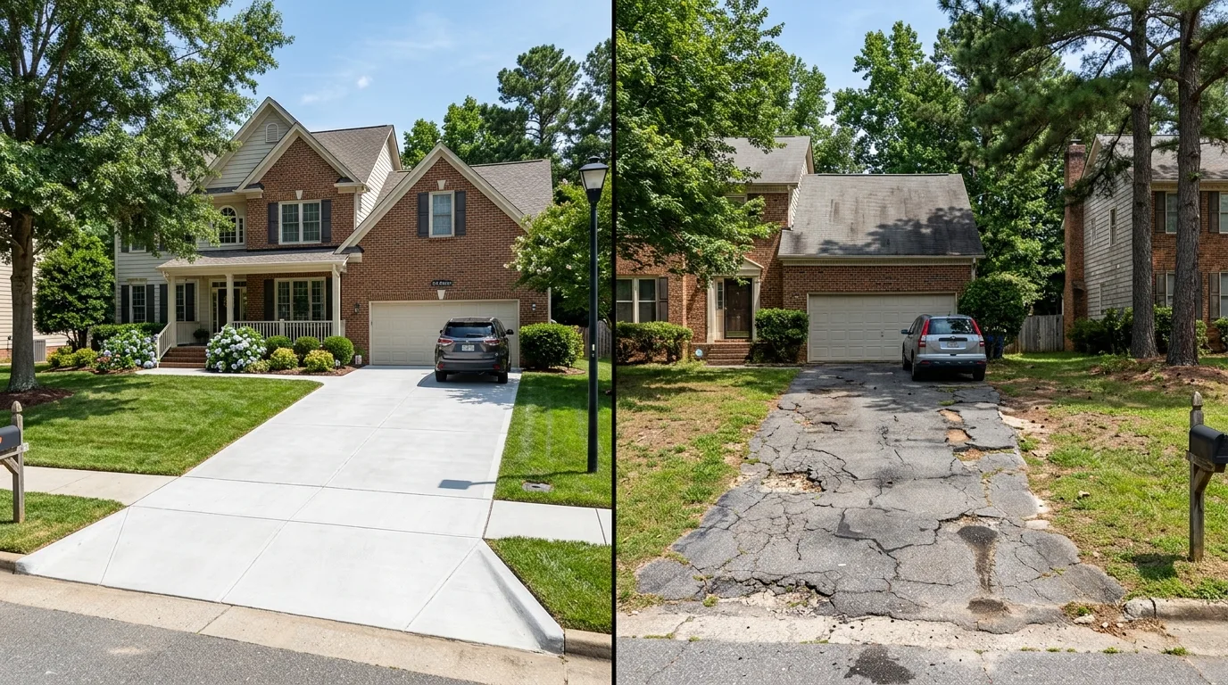 Marvin NC: Concrete vs Asphalt Driveway — Which Wins?