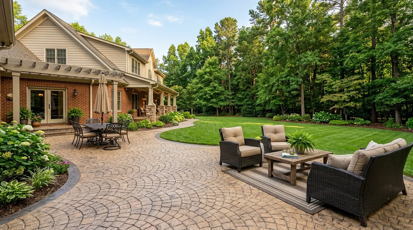 Marvin NC Stamped Concrete Patios: Patterns, Colors & Costs